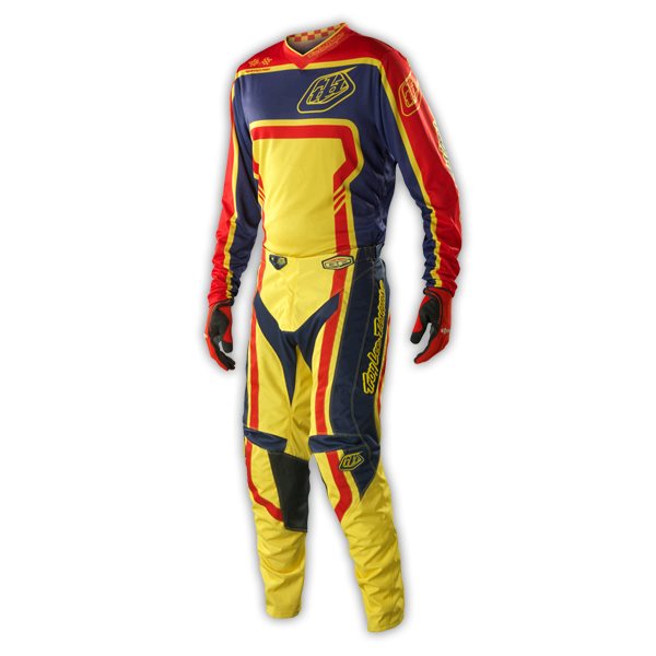 Troy Lee - Motocrossbekleidung Designs GP Factory Combo - Race Pant + GP Jersey - gelb Set